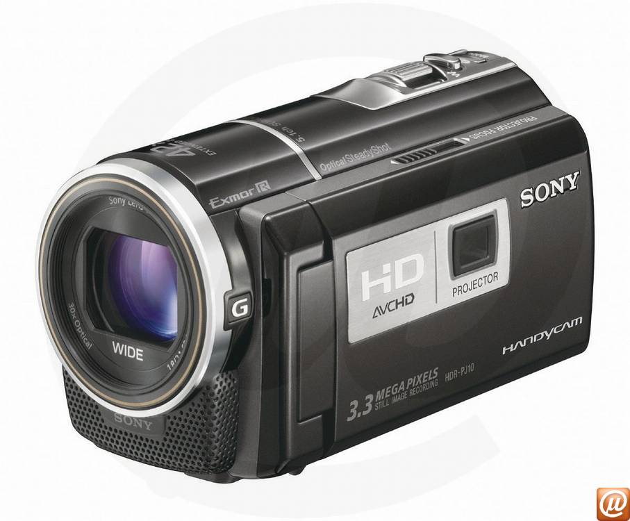 HDR-PJ10 - Filmadora Digital Sony HandyCam com Projetor, 16GB Memria Interna, 30x Zoom ptico e Tela LCD 3".